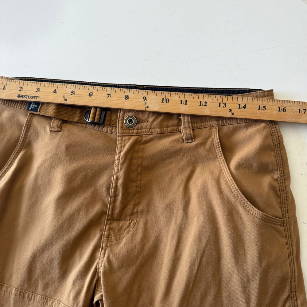 Prana Stretch Zion Hiking Pants Mens 31 x 34 Brown Nylon Cargo Outdoor M4ST34118 - Picture 8 of 11